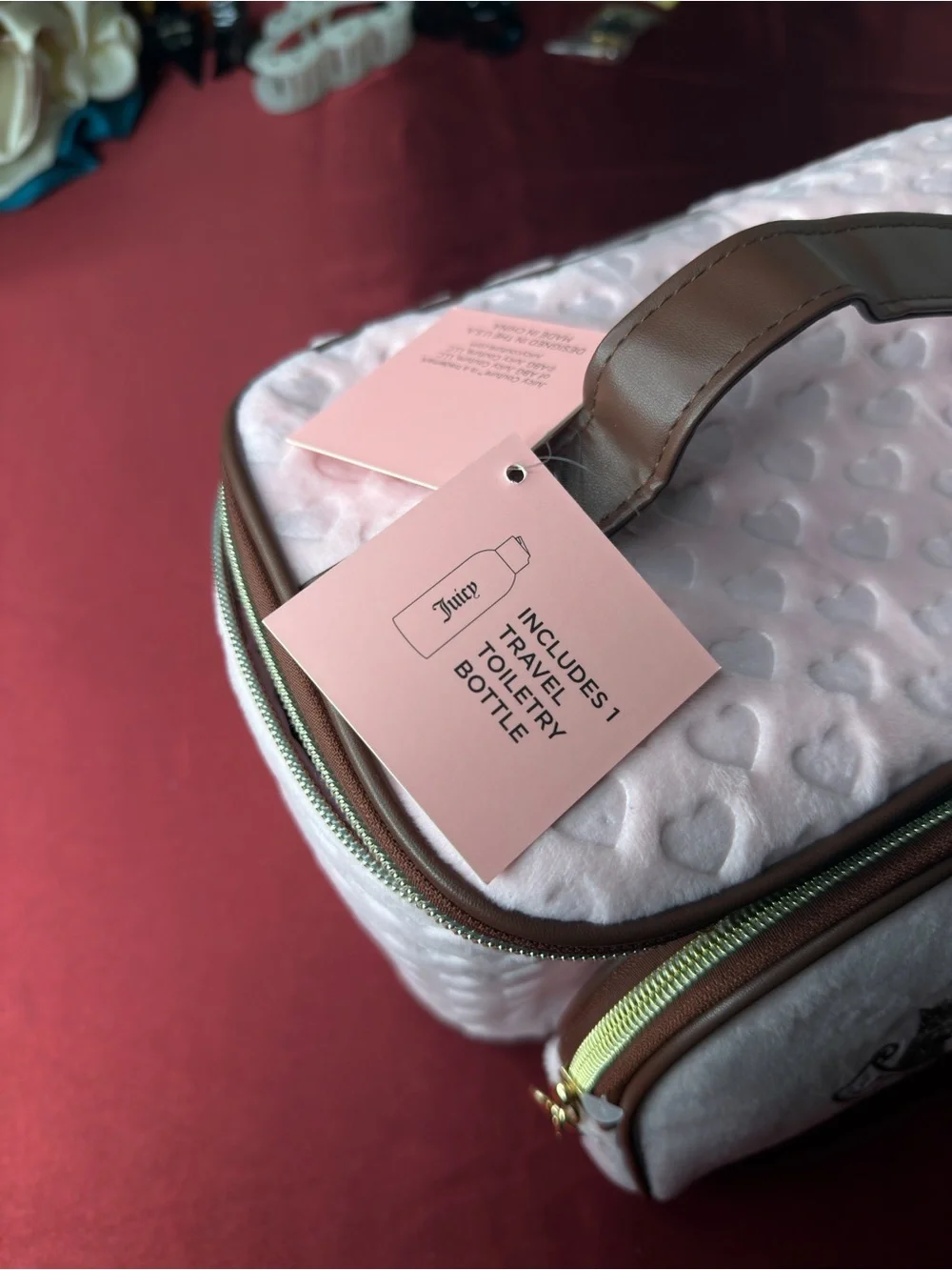 Juicy Couture Pink Quilted Cosmetic Cases